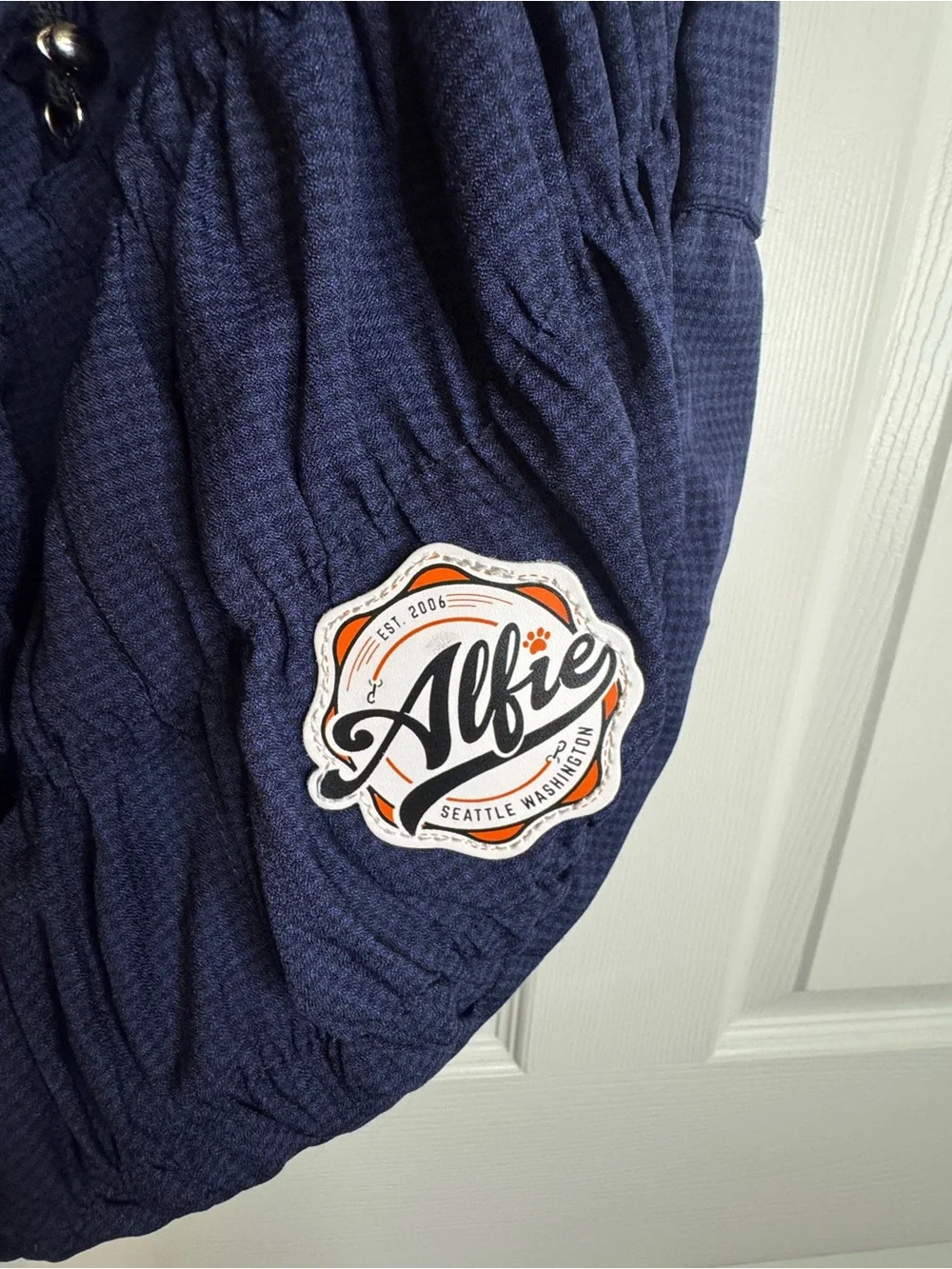Alfie Quilted Blue Dog Sling Carrier